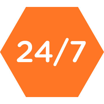 24 Hours a Day 7 Days a Week